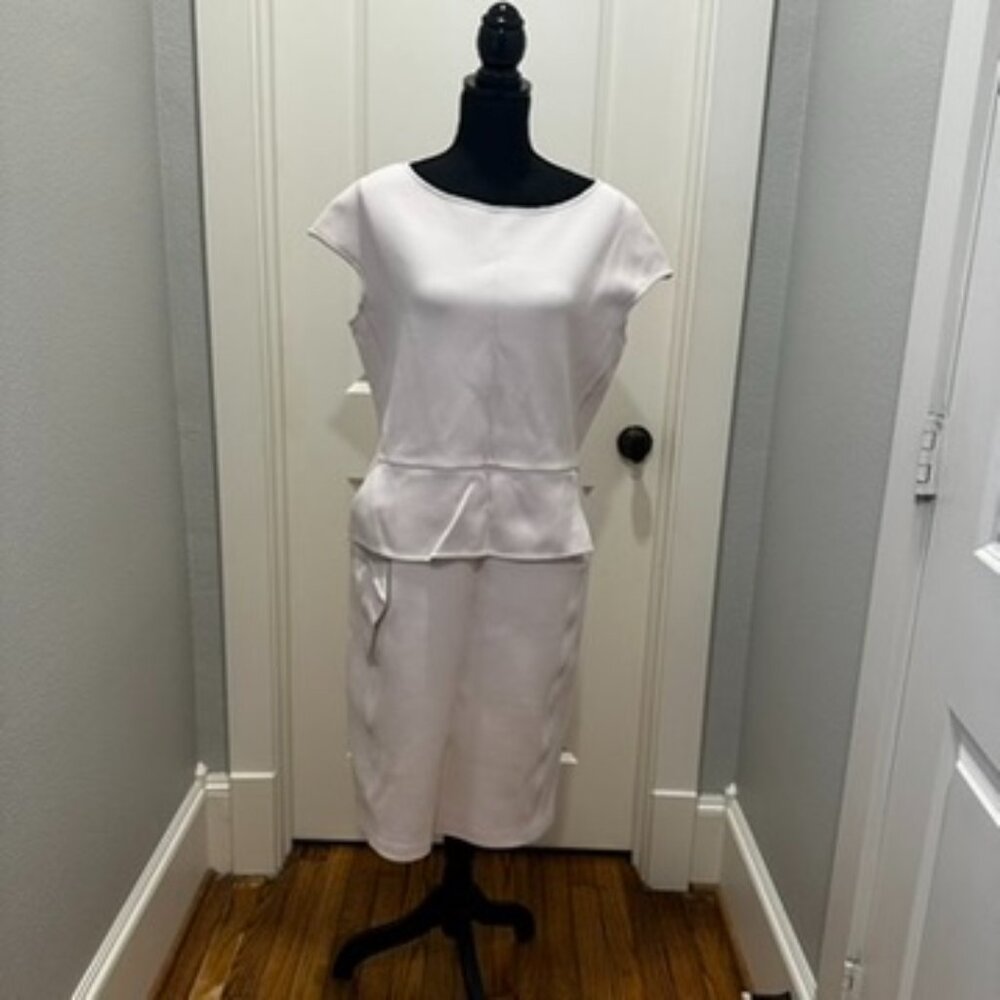 St. John Peplum Sheath Dress - Size 16